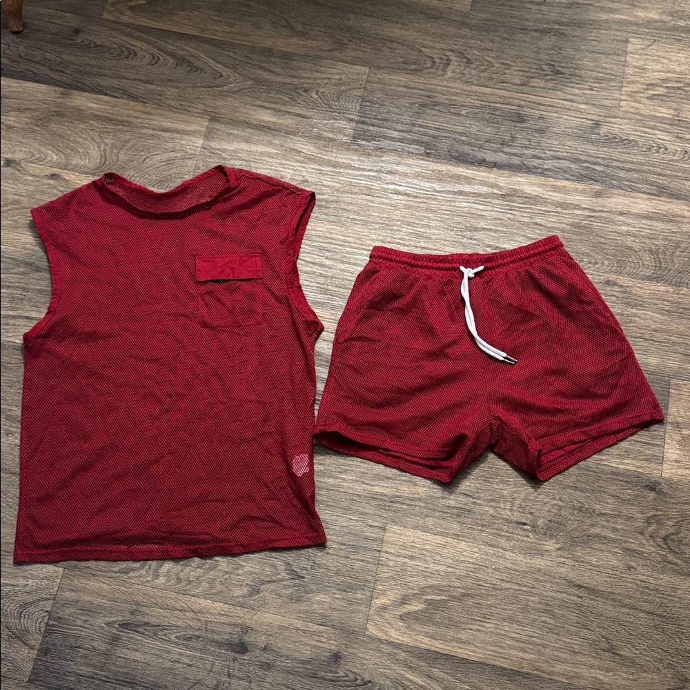 🍷🍷Burgundy Mesh Set🍷🍷